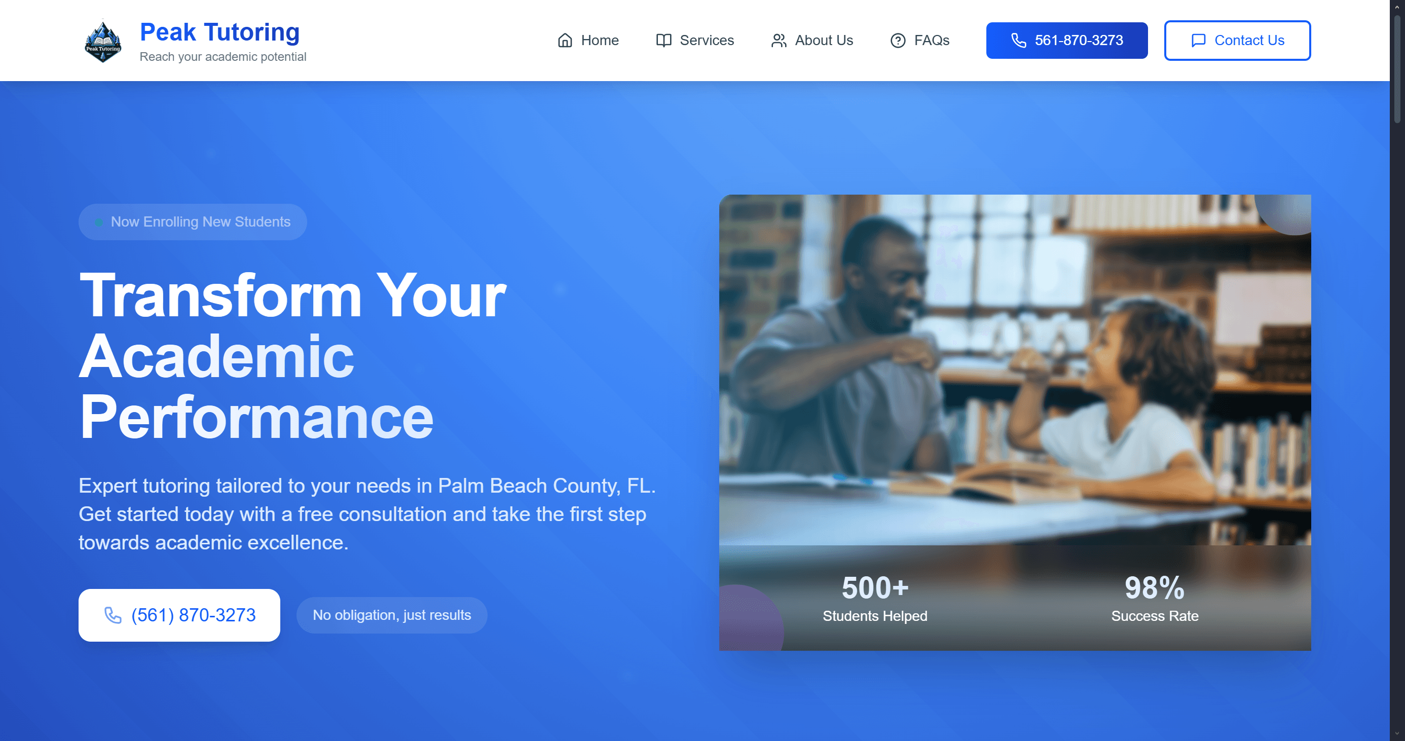 Peak Tutoring Success Story